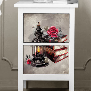 Viktorianisch Boudoir Alte Zauberbücher mit Latt Seidenpapier