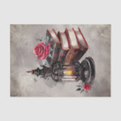 Viktorianisch Boudoir | Alte Zauberbücher mit Latt Seidenpapier (Vorderseite)