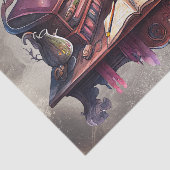 Viktorianisch Boudoir | Alter Zauberer Zauberschre Seidenpapier (Ausschnitt)