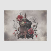 Viktorianisch Boudoir | Antike Signalleuchten mit  Seidenpapier (Vorderseite)