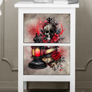 Viktorianisch Boudoir Antike Zauberbücher mit Hü Seidenpapier