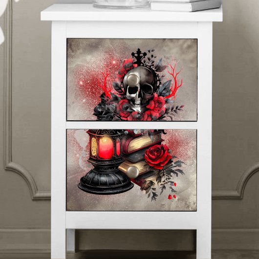 Viktorianisch Boudoir | Antike Zauberbücher mit Hü Seidenpapier