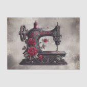 Viktorianisch Boudoir | Antique Gold Nähmaschine Seidenpapier (Vorderseite)