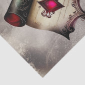 Viktorianisch Boudoir | Antique Magic Scroll mit E Seidenpapier (Ausschnitt)