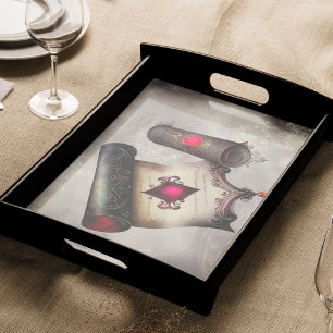 Viktorianisch Boudoir   Antique Magic Scroll mit E Seidenpapier