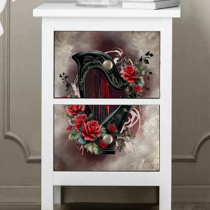 Viktorianisch Boudoir   Antique Music Celtic Lap H Seidenpapier