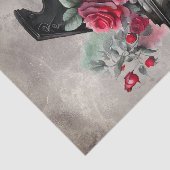 Viktorianisch Boudoir | Antiquitätenmusik Rose Gra Seidenpapier (Ausschnitt)