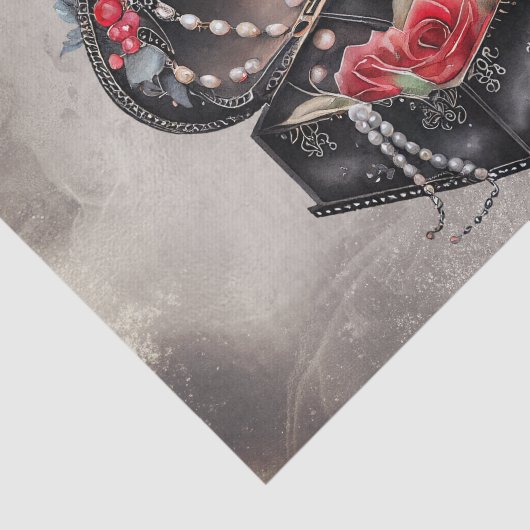 Viktorianisch Boudoir | Antiquitätenschmuck Keepak Seidenpapier (Ausschnitt)