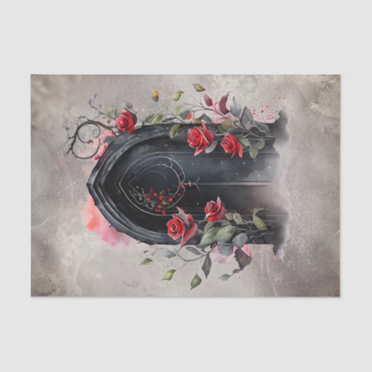 Viktorianisch Boudoir | Einstiegstür der geheimen Seidenpapier (Vorderseite)