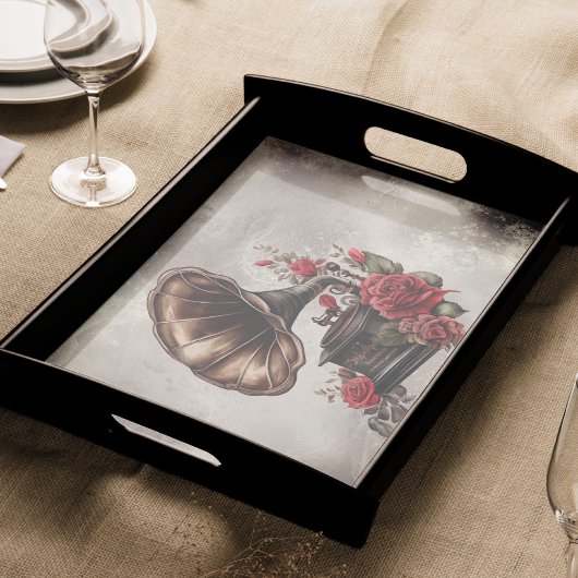 Viktorianisch Boudoir | Old Gramophone Music Playe Seidenpapier