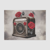 Viktorianisch Boudoir | Radio Antique Music Tablet Seidenpapier (Vorderseite)