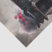 Viktorianisch Boudoir | Schreibtisch aus antikem H Seidenpapier (Ausschnitt)