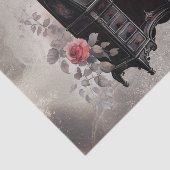 Viktorianisch Boudoir | Schreibtisch aus antikem H Seidenpapier (Ausschnitt)