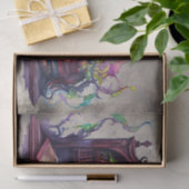 Viktorianisch Boudoir | Schreibtisch und Buchkoffe Seidenpapier (Geschenk)