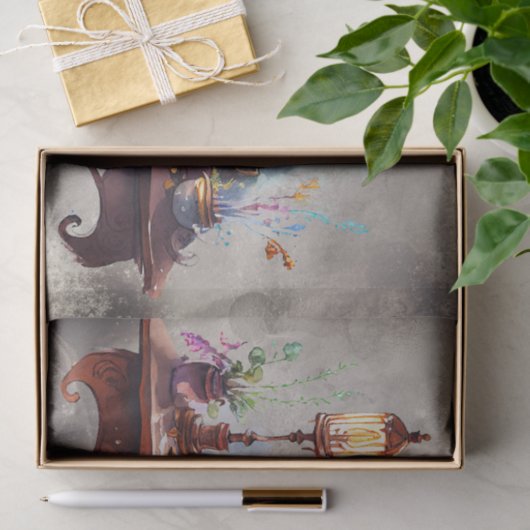 Viktorianisch Boudoir | Schreibtische Federhalter Seidenpapier (Geschenk)