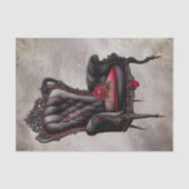 Viktorianisch Boudoir | Stilstuhl für antike Garde Seidenpapier (Vorderseite)