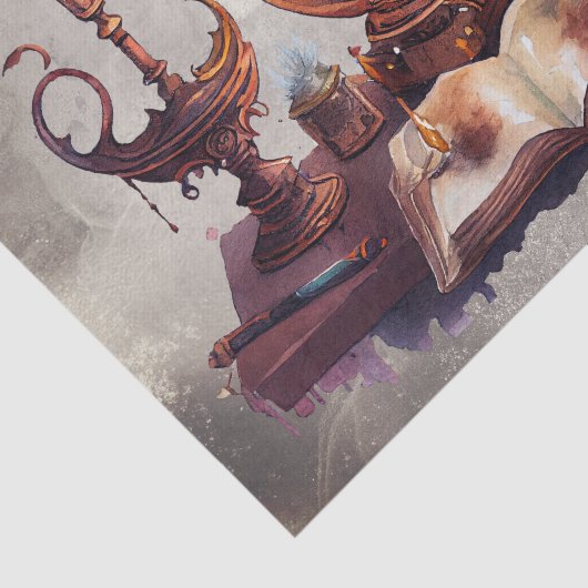 Viktorianisch Boudoir | Zauberhexen-Schreibtisch Seidenpapier (Ausschnitt)