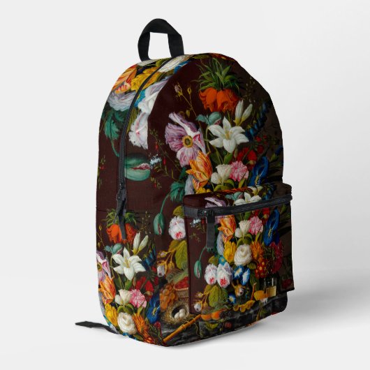 Viktorianisch Bouquet, 1850-1855 von Severin Roese Bedruckter Rucksack (Rückseitige Ecke links)