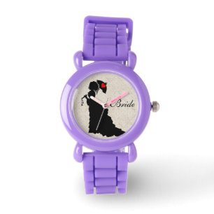 Viktorianisch Bridge - Red Glitzer Watch Armbanduhr