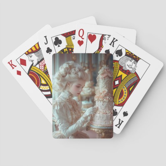 Viktorianisch Cake Lady Pocket Folders Spielkarten (Rückseite)