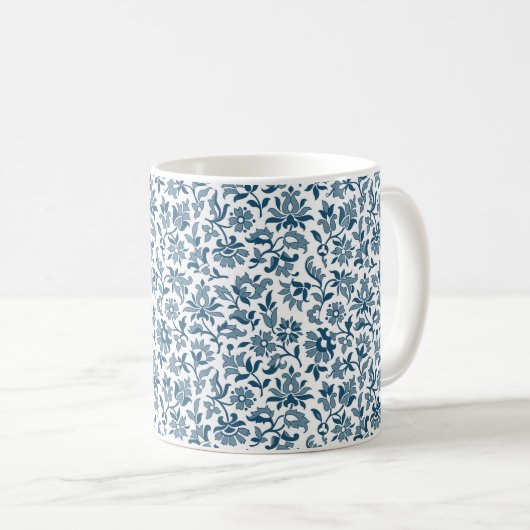 Viktorianisch Calico 2, Blue Coffee Tasse (VorderseiteRechts)