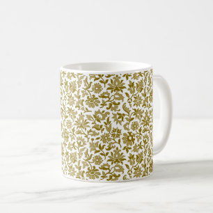 Viktorianisch Calico 2, Goldenrod Kaffee Tasse