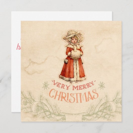 Viktorianisch Caroler Weihnachten (Vorne/Hinten)