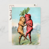 Viktorianisch Carrot Dance Postcard Postkarte (Vorne/Hinten)