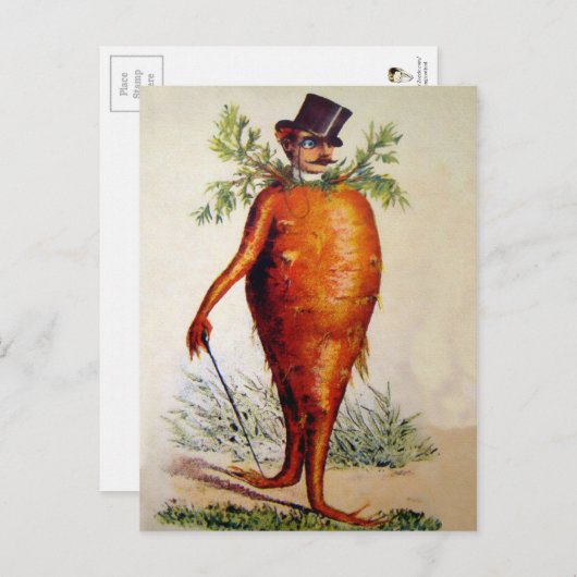 Viktorianisch Carrot Man Postkarte (Vorne/Hinten)