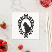 Viktorianisch Cat Gothic Serviette (Beispiel)