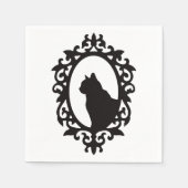 Viktorianisch Cat Gothic Serviette (Vorderseite)