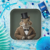 Viktorianisch Chipmunk Pappteller (Party)