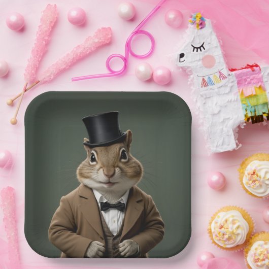 Viktorianisch Chipmunk Pappteller (Party)