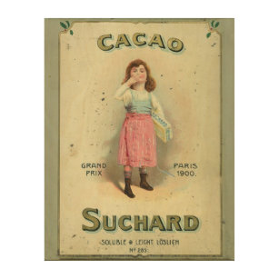 Viktorianisch Chocolate Kiss Girl Sugar Holzdruck