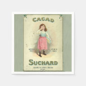 Viktorianisch Chocolate Kiss Girl Sugar Serviette (Vorderseite)