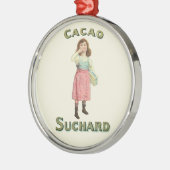 Viktorianisch Chocolate Kiss Girl Sugar Silbernes Ornament (Links)