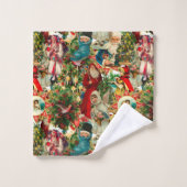 VIKTORIANISCH CHRISTMAS COLLAGE BADHANDTUCH SET (Waschlappen)