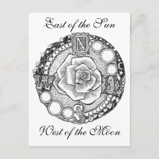 Viktorianisch Compass-Rose Postkarte