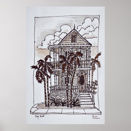 Viktorianisch Conch House | Key West, Florida Poster (Vorne)