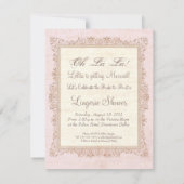 Viktorianisch Corset Lingerie Brautparty Einladung (Rückseite)