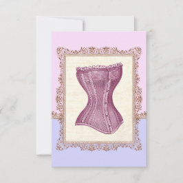 Viktorianisch Corset Lingerie Vintages Brautparty Einladung