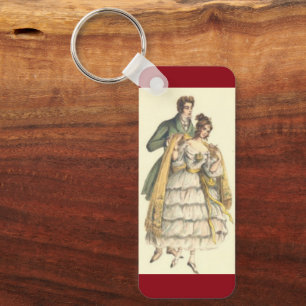 Viktorianisch Couple Red Vintage Weihnachten Schlü Schlüsselanhänger