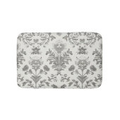 Viktorianisch Damask Floral White Vintag Badematte (Vorderseite)