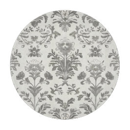 Viktorianisch Damask Floral White Vintag Schneidebrett