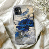 Viktorianisch Dark Blue Rose Ephemera Case-Mate iPhone Hülle