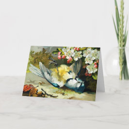 Viktorianisch Dead Bird Weihnachtskarte Feiertagskarte