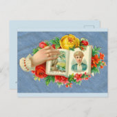 Viktorianisch die: Mögen Sie glücklich sein Postkarte (Vorne/Hinten)