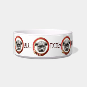 VIKTORIANISCH DOG PORTRAITS English Bulldog Napf