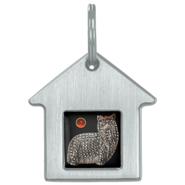 VIKTORIANISCH DOG PORTRAITS Yorkshire Terrier Tiermarke (Vorderseite)