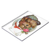 Viktorianisch Dog Spiral Foto Notebook Notizblock (Linke Seite)